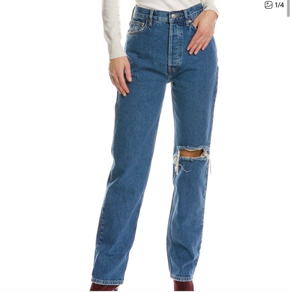 NWOT - Free People The Lasso‎ High Rise Straight Jeans
